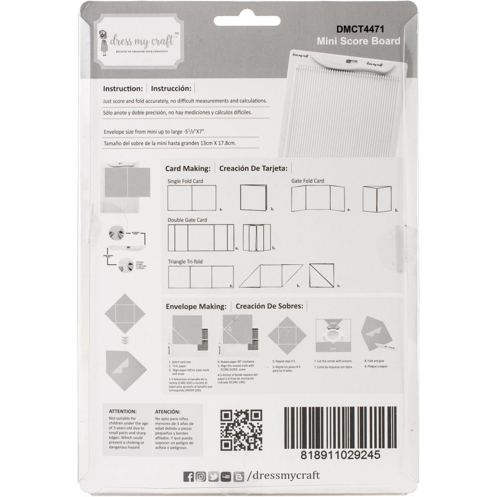 Dress my craft - Mini Scoring Board