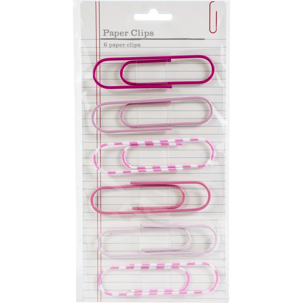 American Crafts  - Giant Paper Clips - Pink