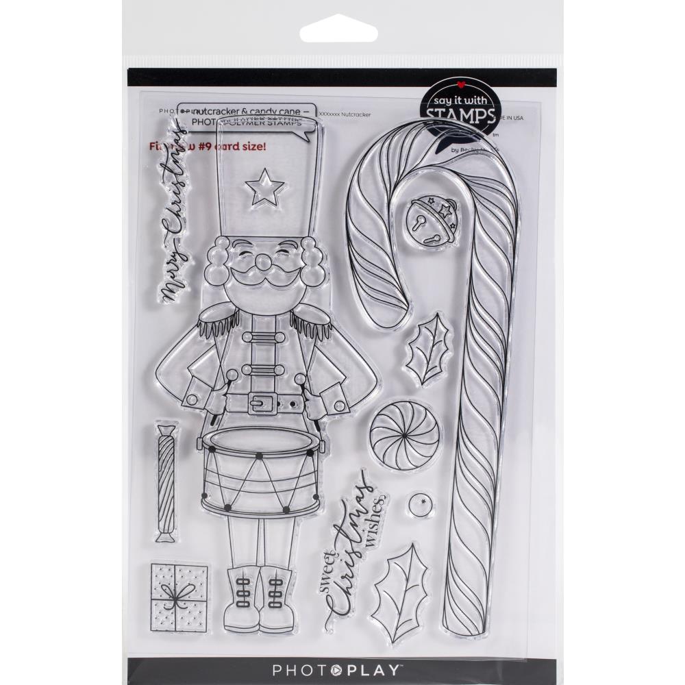 Photoplay - Clear Stamp - Nutcracker & Candy Cane