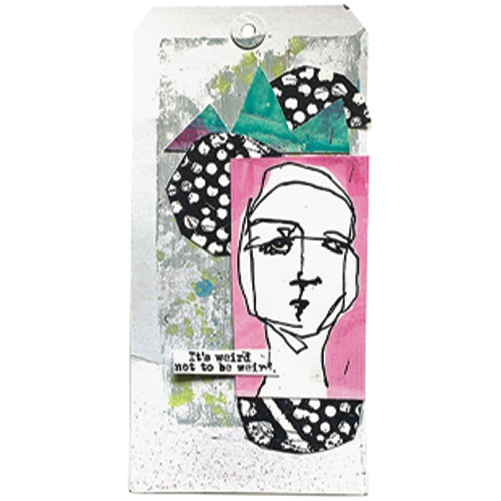 Dina Wakley Media - White Tags - 8"  - 50 stk