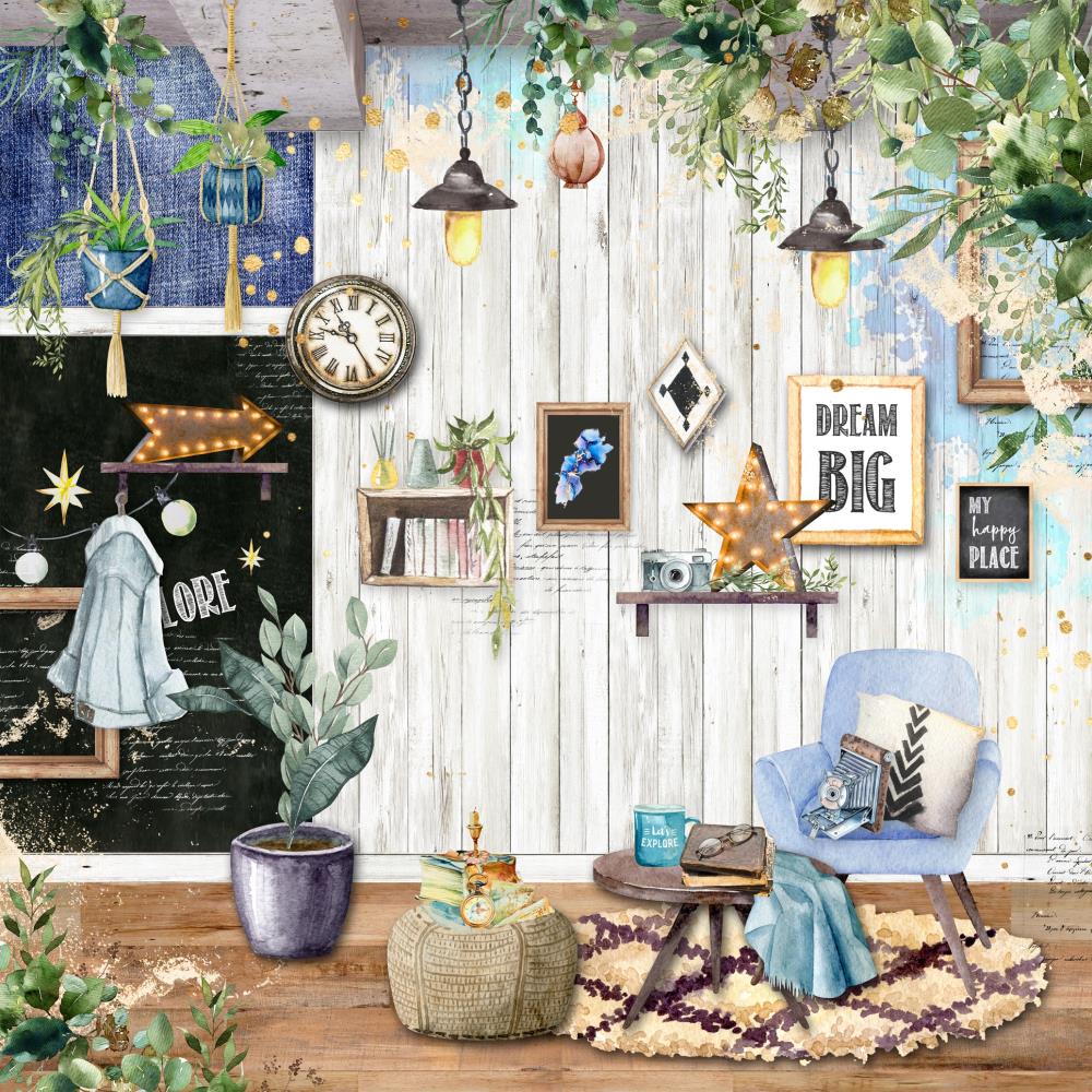 Asuka Studio - Play - My happy place  -  12 x 12"