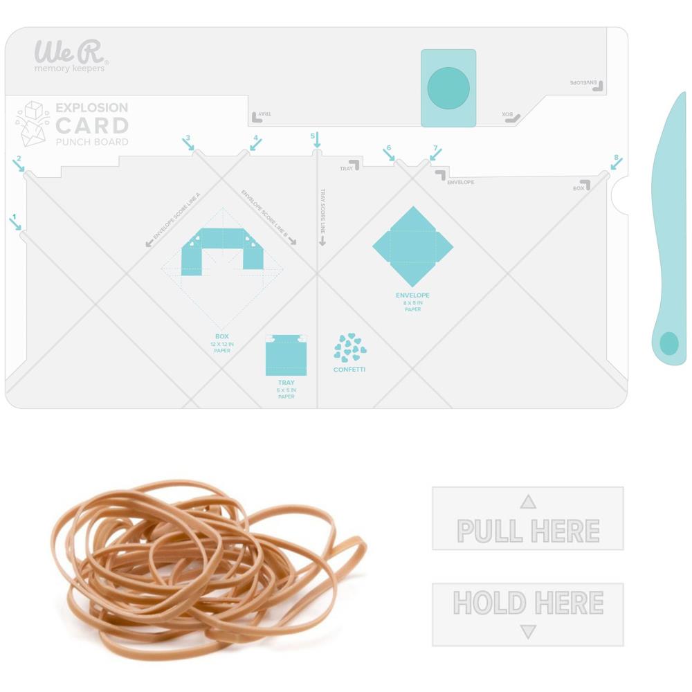 We R Memory Keepers - Explosion Card Punch Board