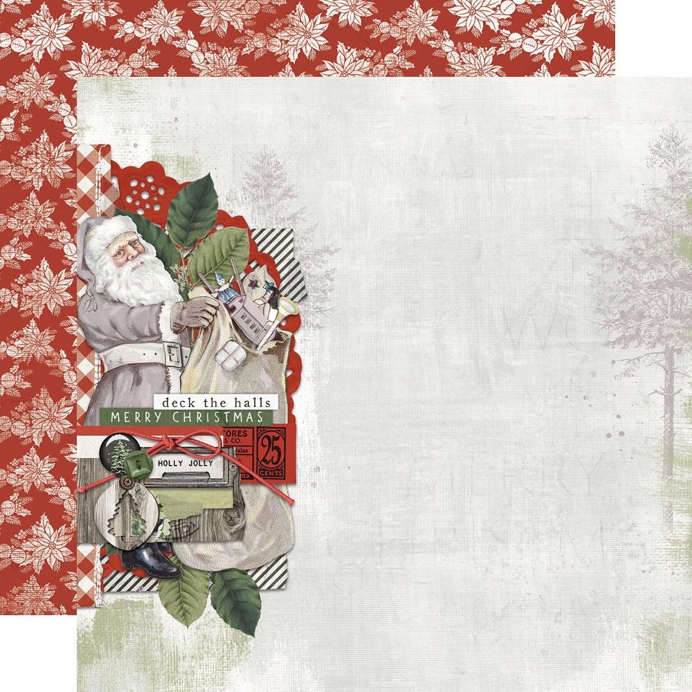 Simple Stories -  Vintage Rustic Christmas - Collectors Kit - 12 x 12"