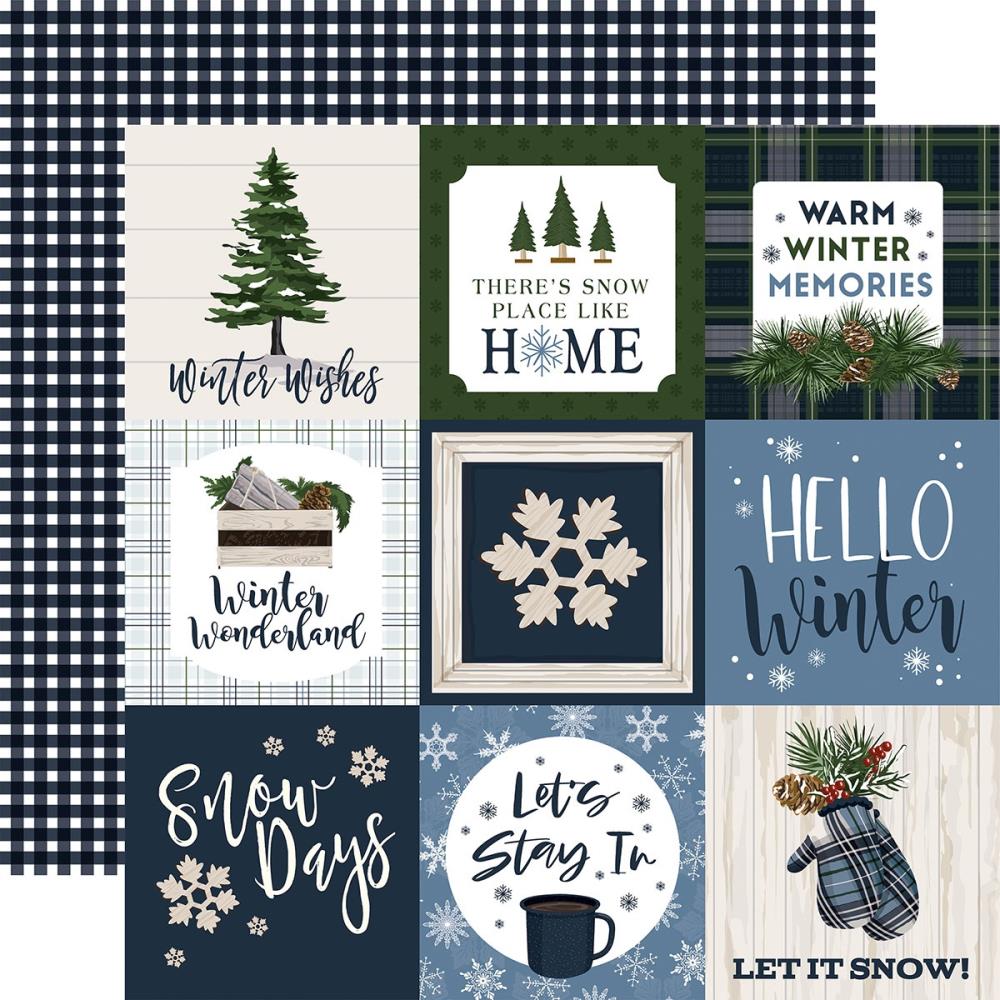 Carta Bella - Welcome Winter - 4x4" Journaling Cards -  12x12"
