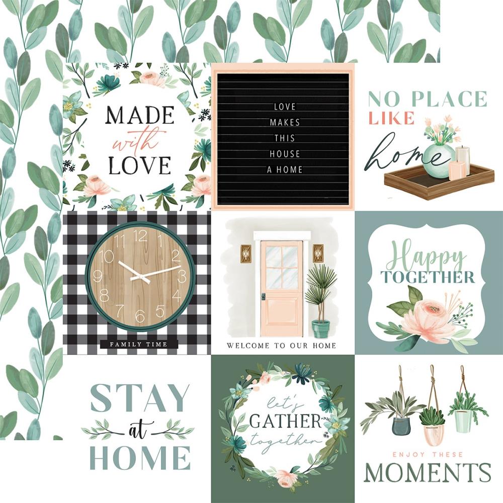 Carta Bella - Gather at Home - 4 x 4" Cards -  12x12"