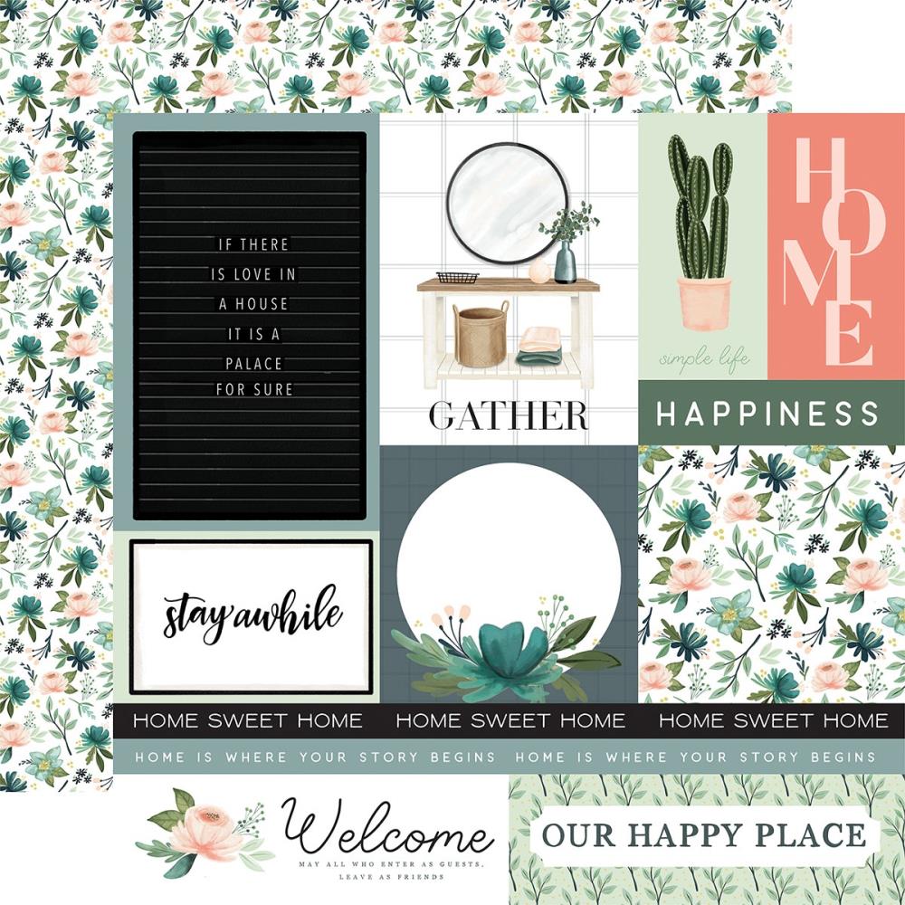 Carta Bella - Gather at Home - Multi Journaling Cards -  12x12"