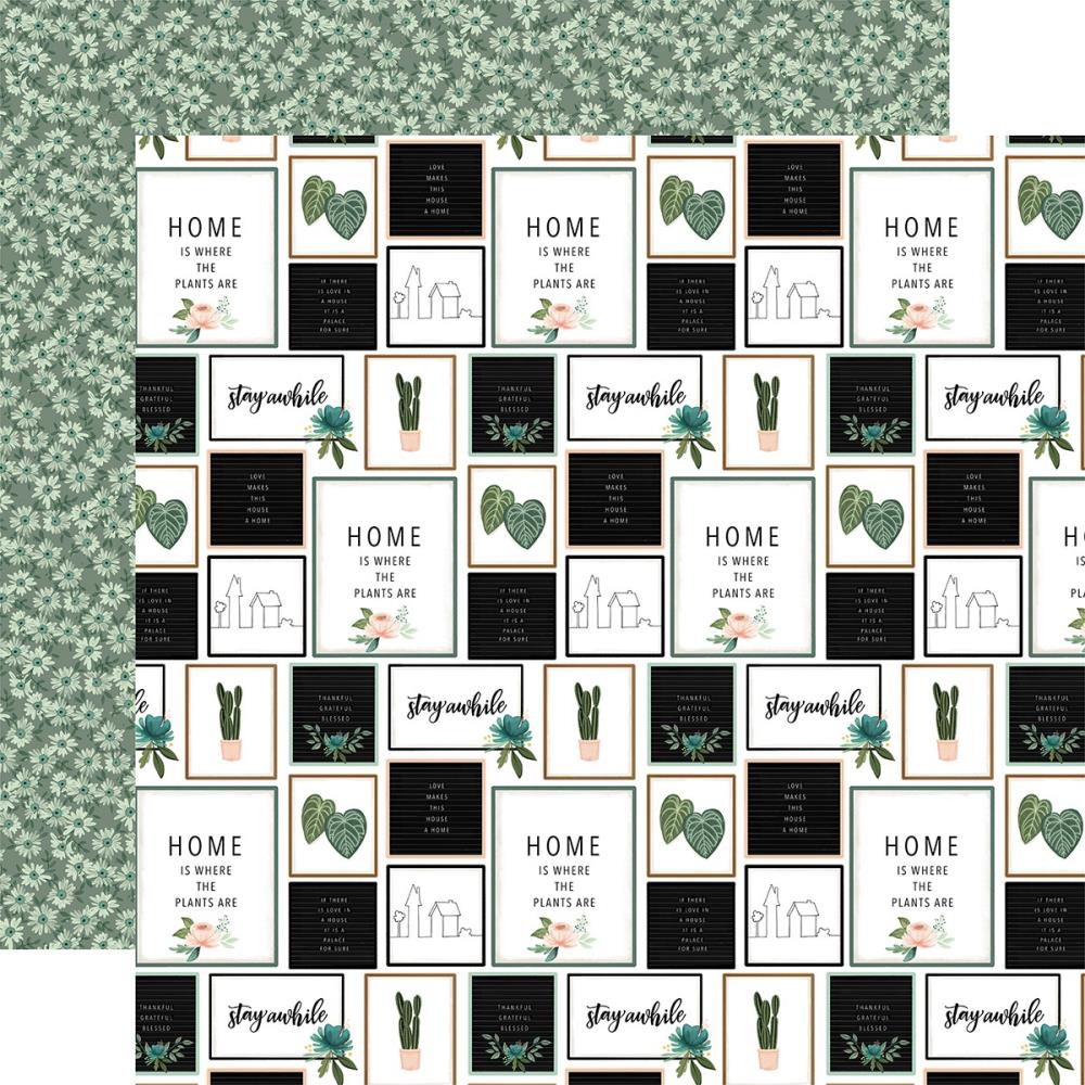 Carta Bella - Gather at Home - Stay awhile -  12x12"