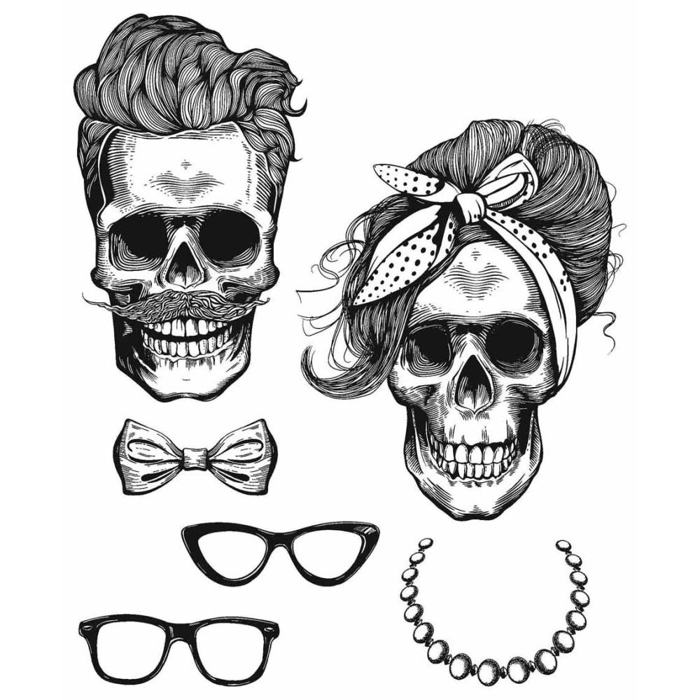 Tim Holtz Collection - Cling Stamps - Wicked hipsters