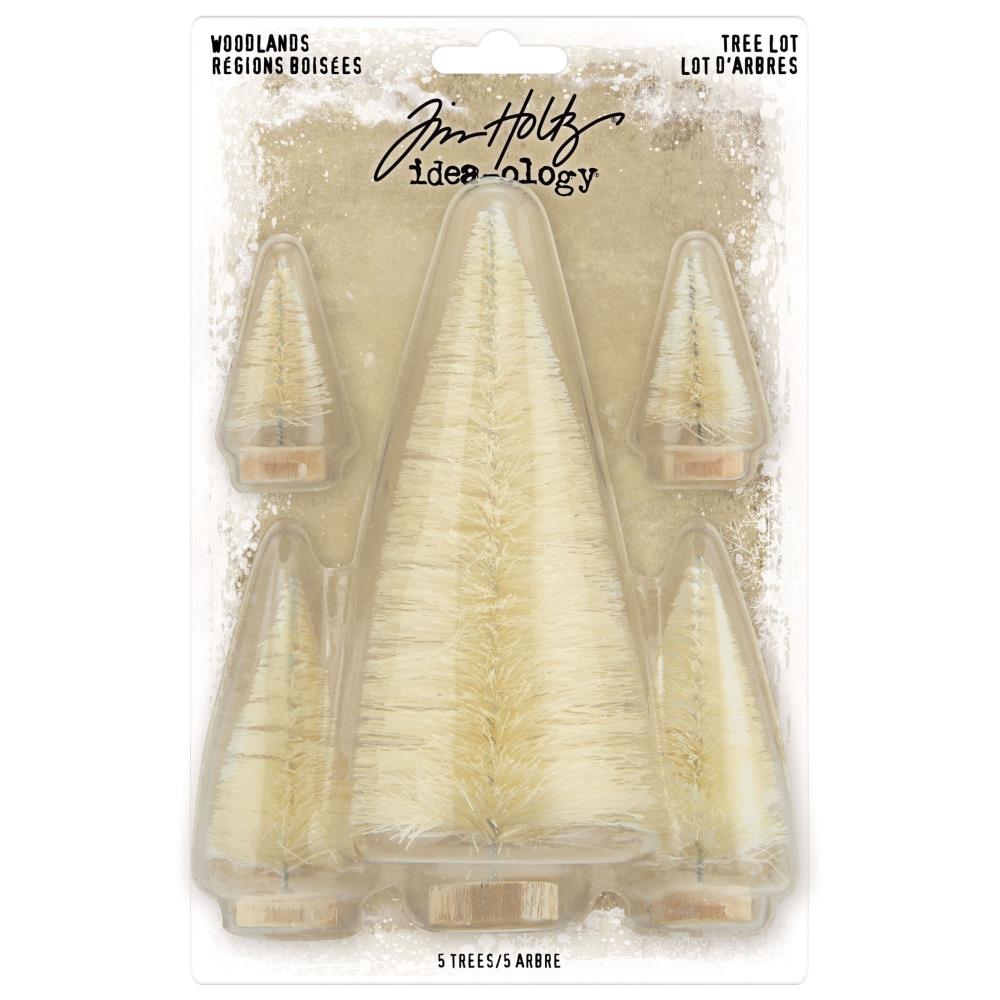 Tim Holtz - Idea-ology - Christmas 2022 - Woodland Trees (5pk)