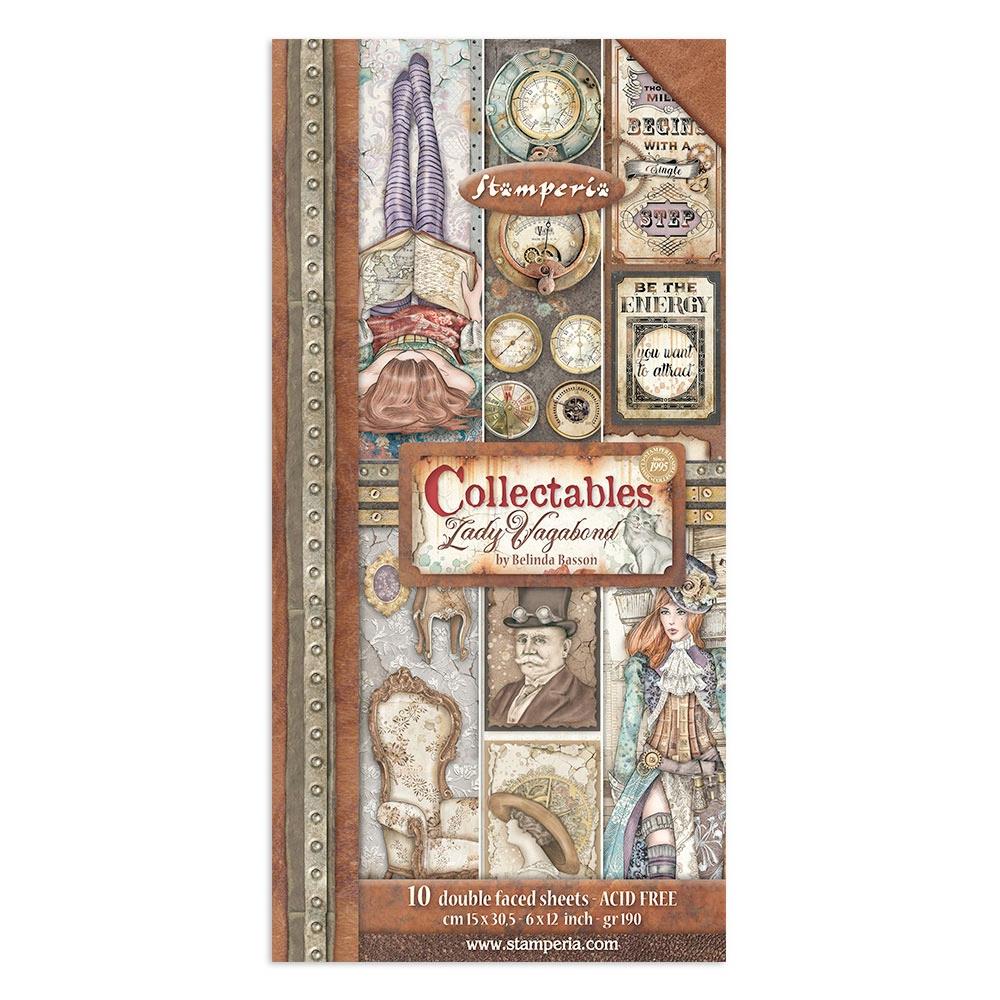Stamperia - Lady Vagabond Lifestyle - Collectables - 10 pk -   6 x 12"