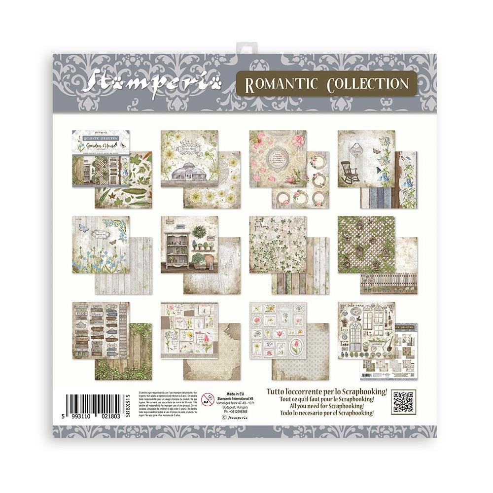 Stamperia - Romantic Garden House - Paper Pack - 10 pk -    6 x 6"