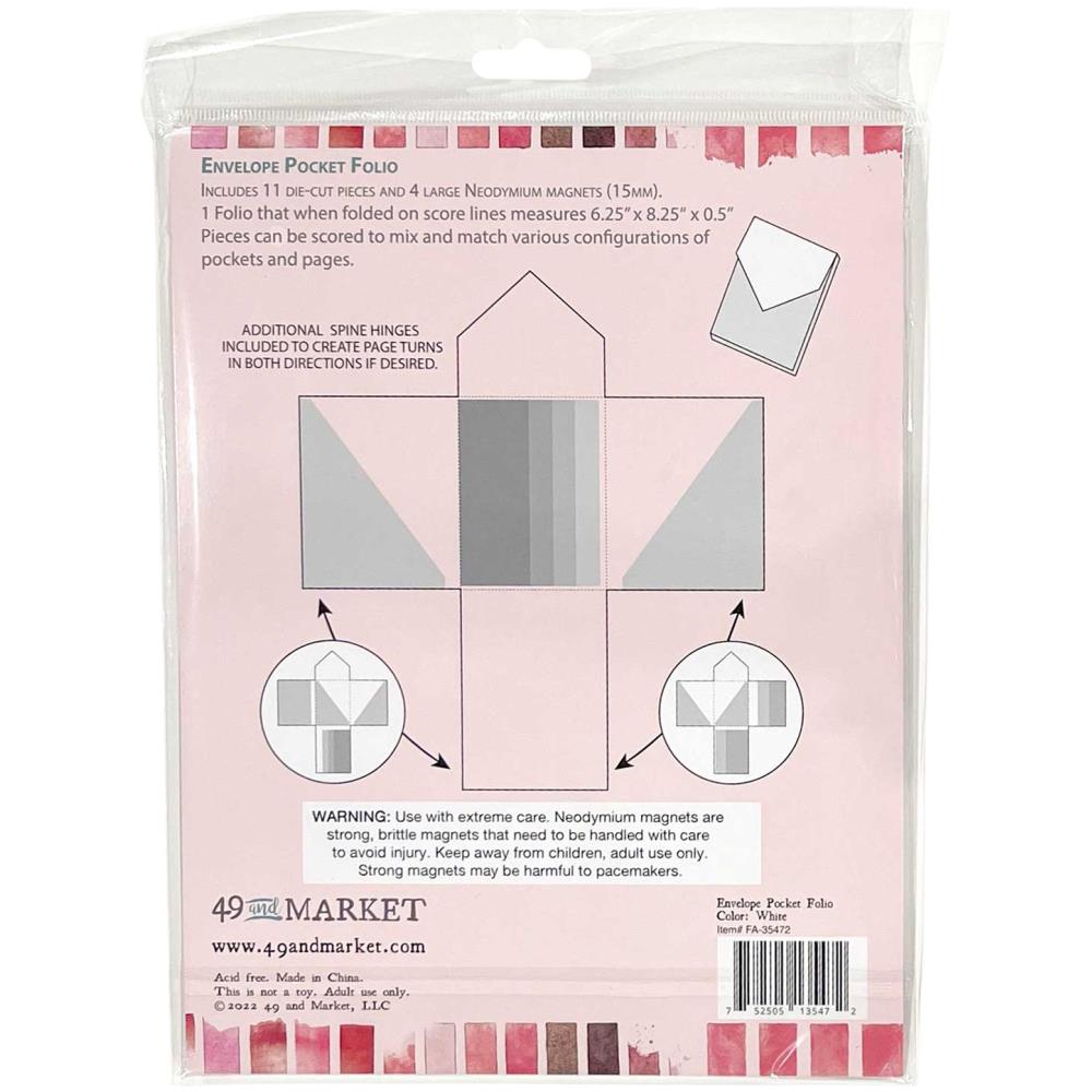 49 and Market -Foundation - Envelope Pocket Folio - White