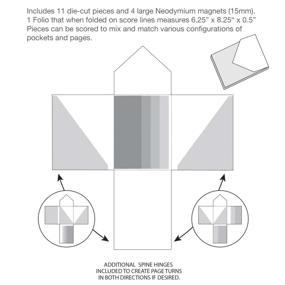 49 and Market -Foundation - Envelope Pocket Folio - Black