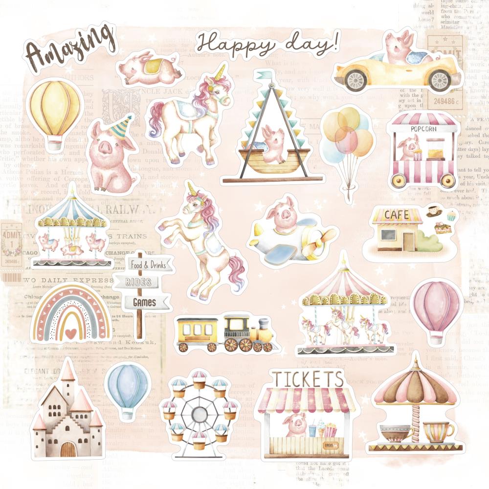 Asuka Studio - Enjoy the ride- Ephemera Die Cuts