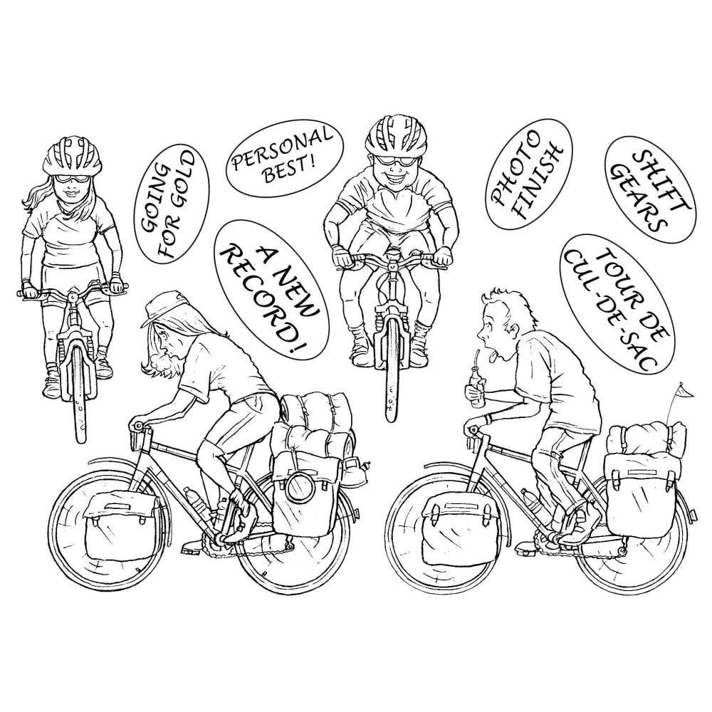 The Card Hut - Clear Stamp - Great Outdoors - Shifting Gears