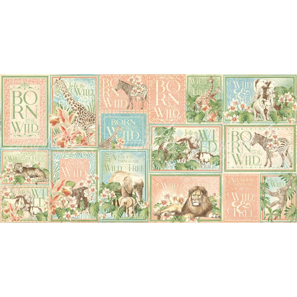 Graphic 45 - Wild & Free - Journaling Cards