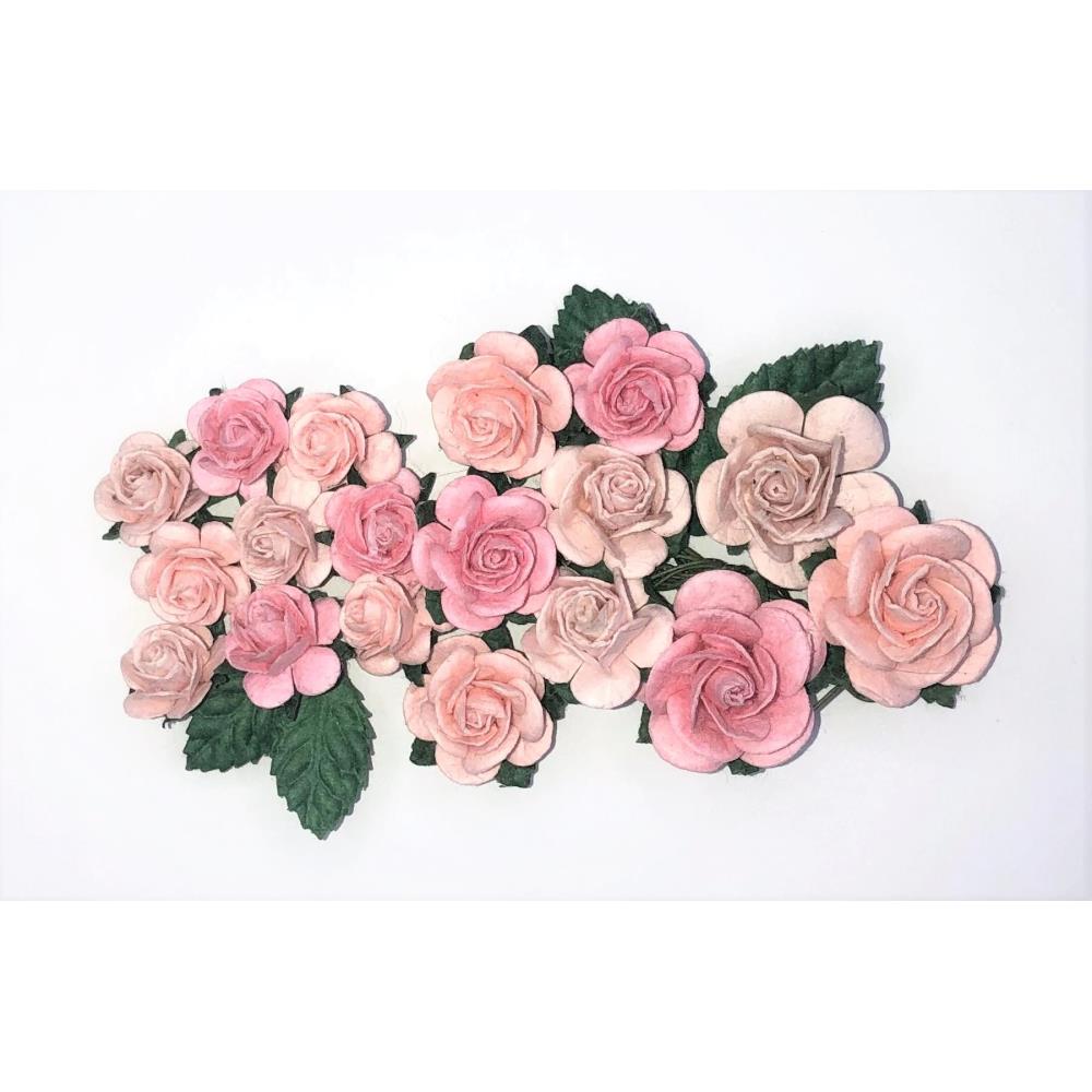 Scrapaholics - Paper Flowers - Pink Flutter