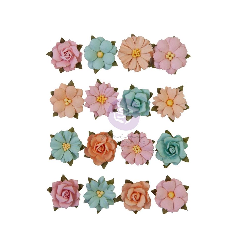 Prima - Peach Tea - Paper Flowers - Beautiful Day