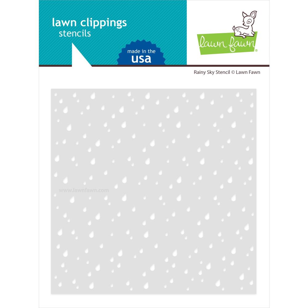 Lawn Fawn - Stencil - Rainy Sky