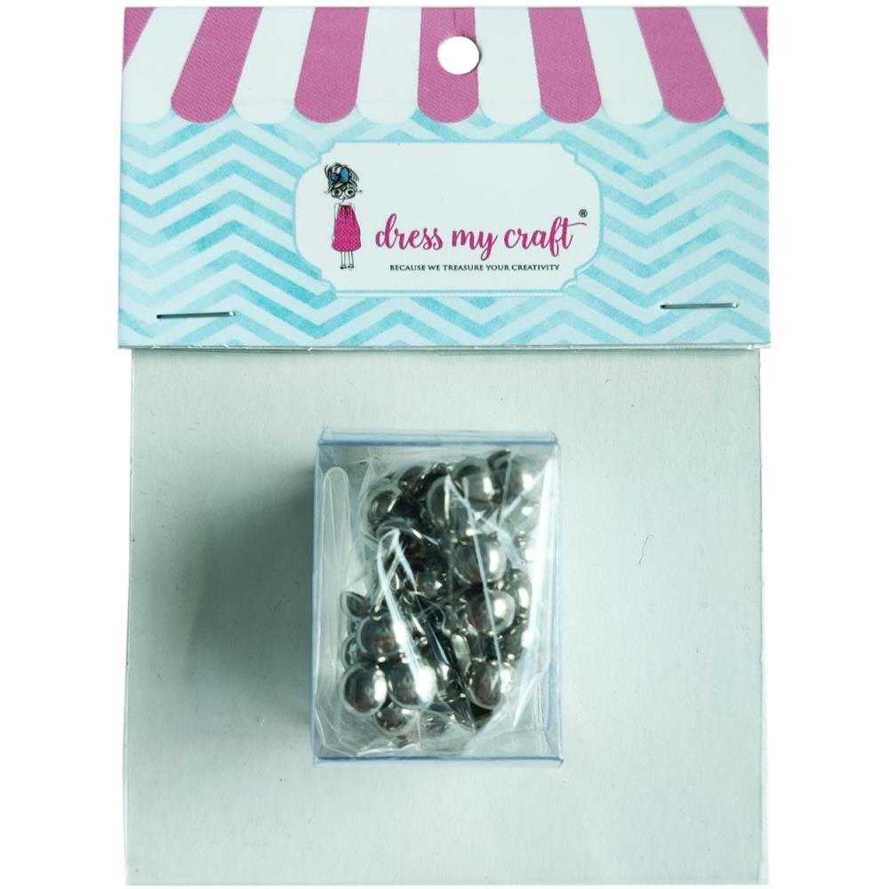Dress my craft - Brads - Chrome - 6mm