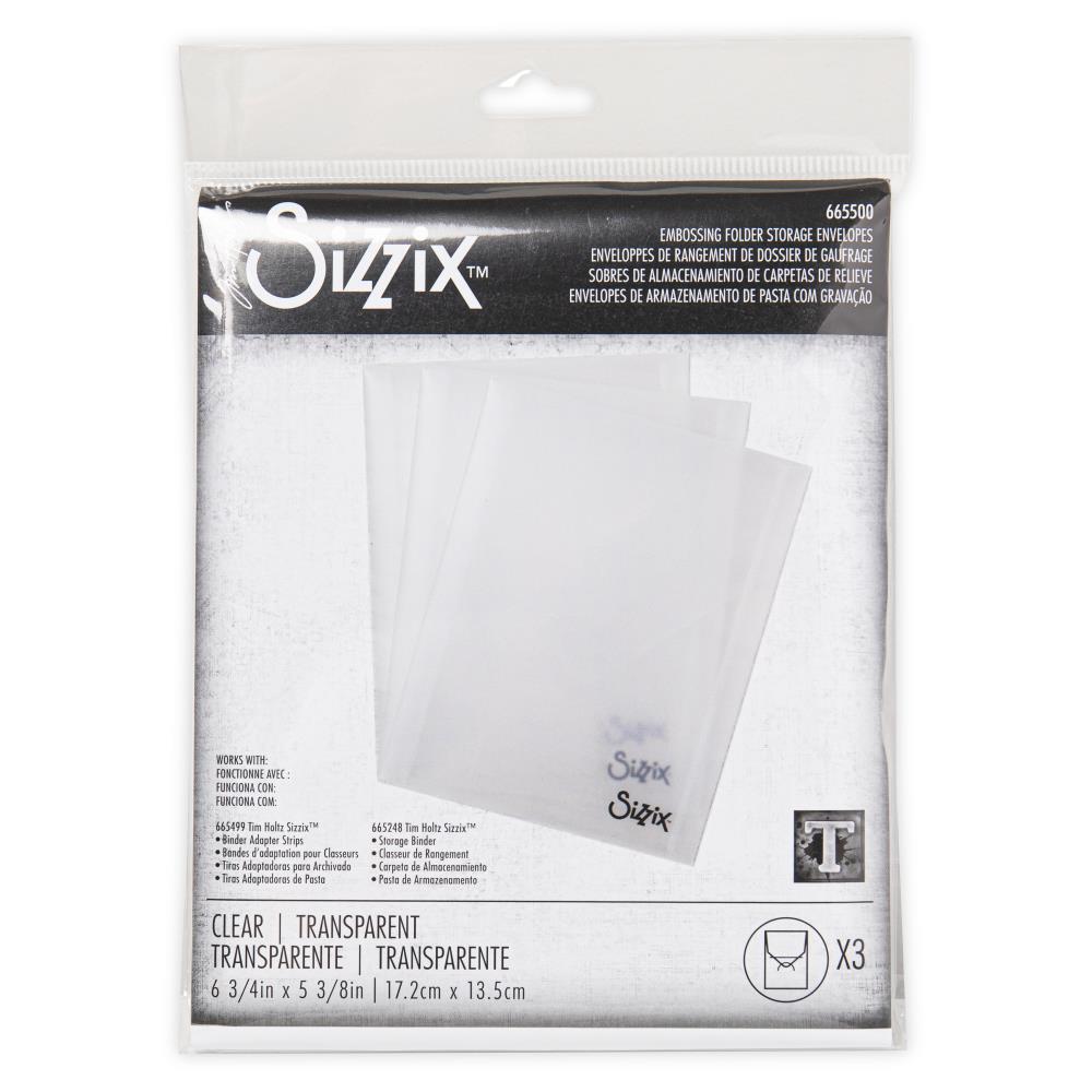 Sizzix - Embossing Folder Storage Envelopes 3/pk av Tim Holtz