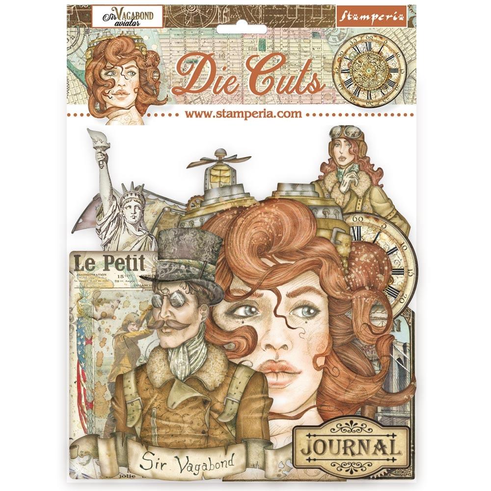 Stamperia  - Sir Vagabond Aviator - Chipboard - Die Cuts