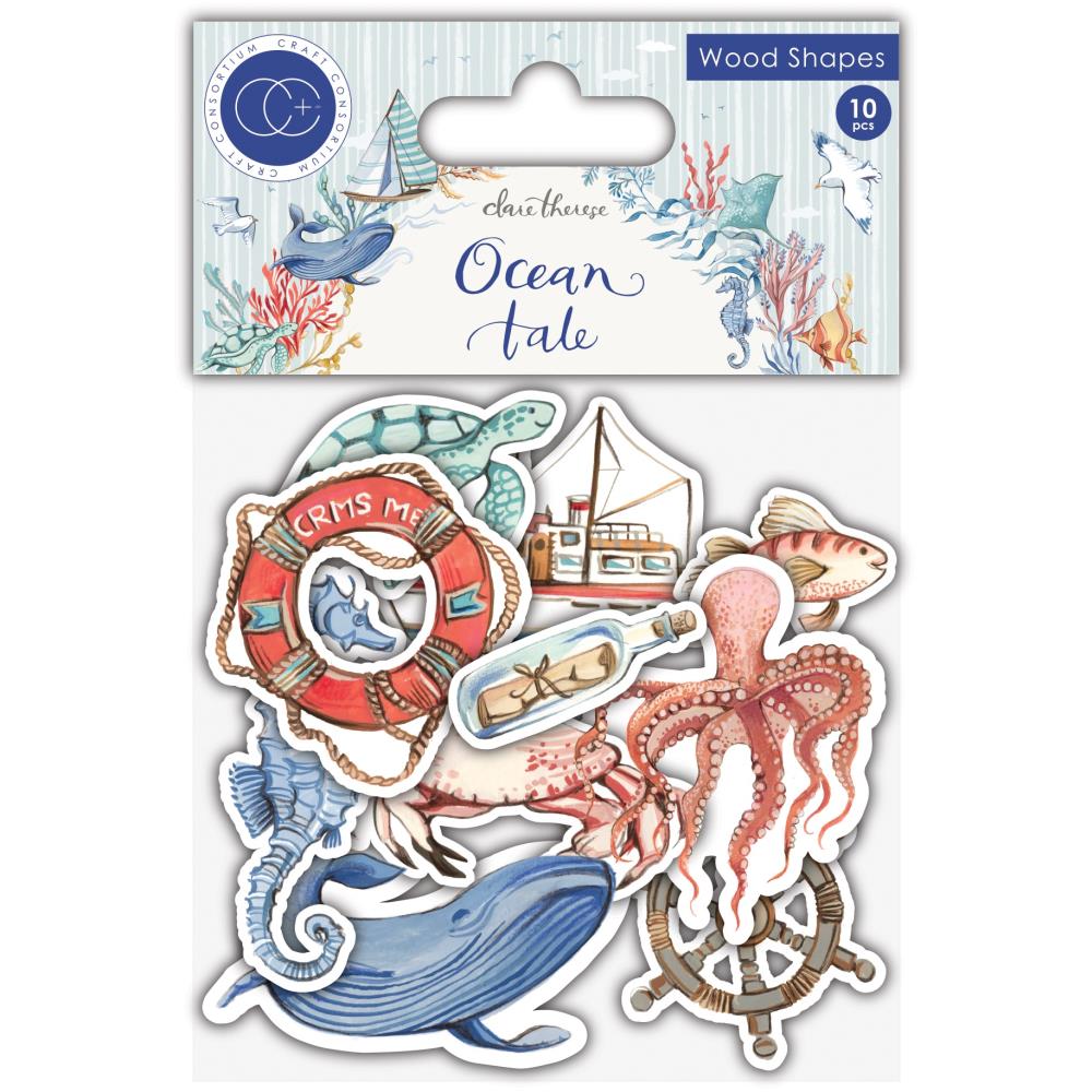 Craft Consortium - Laser Cut Wooden Shapes - Ocean Tale