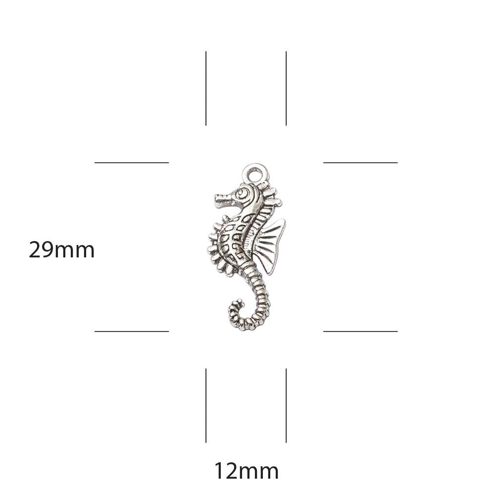 Craft Consortium - Ocean Tale -  Metal Charms - Seahorse