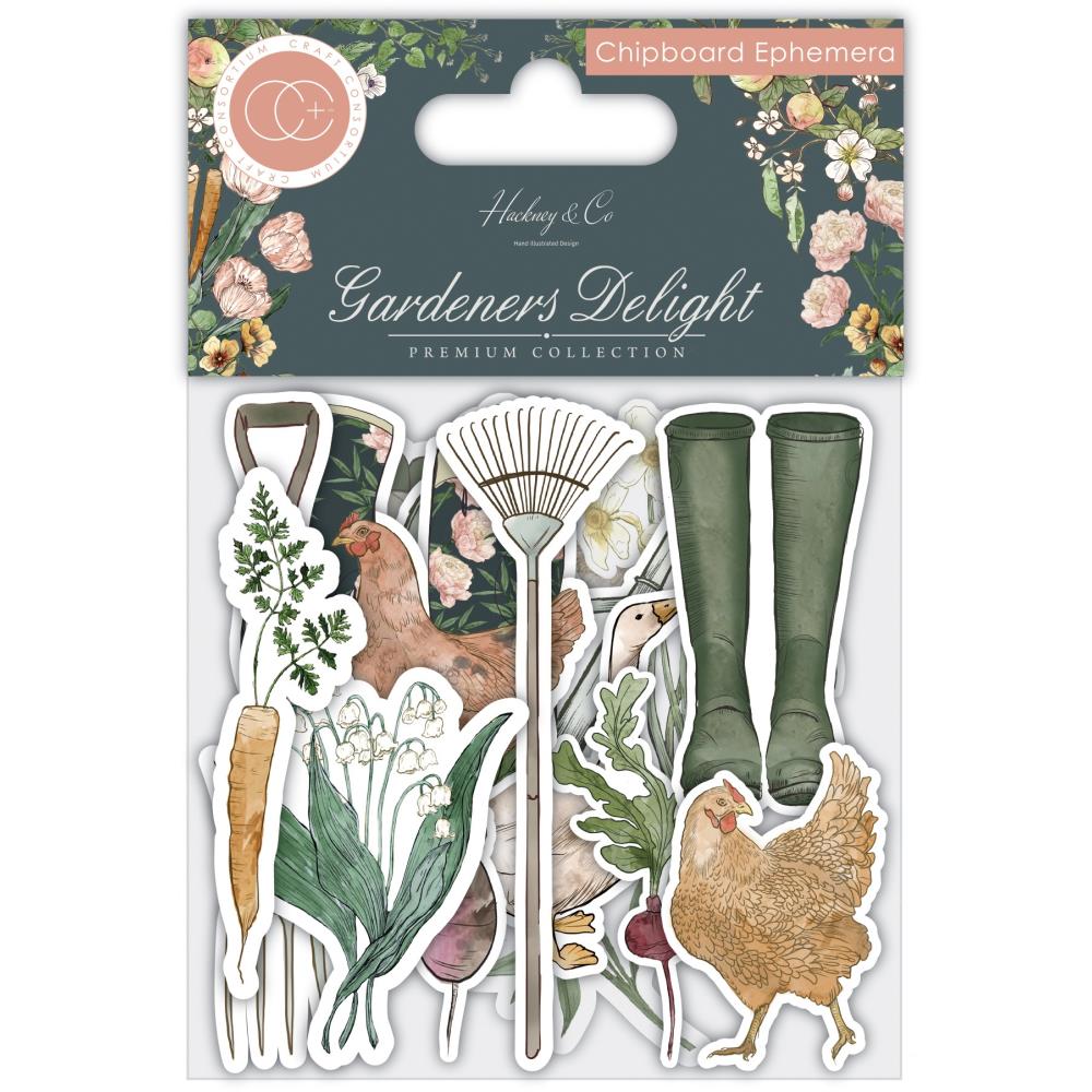 Craft Consortium - Garderners Delight  - Chipboard Ephemera