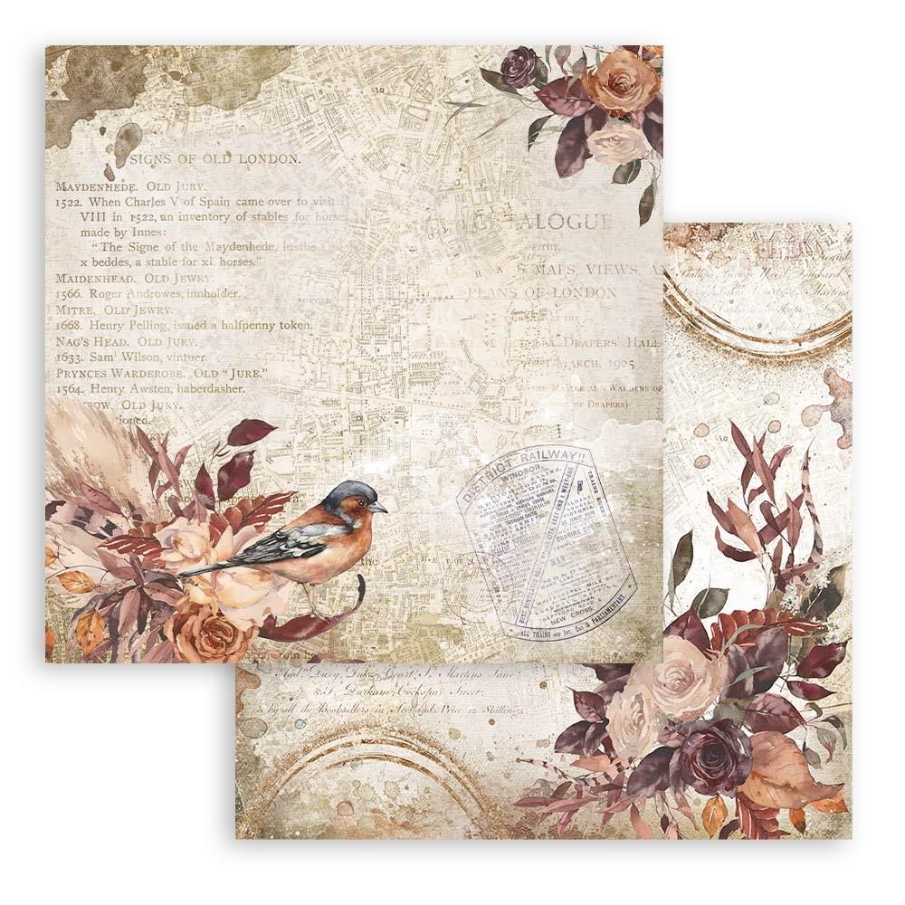 Stamperia  - Our way - Bird  -   12 x 12"