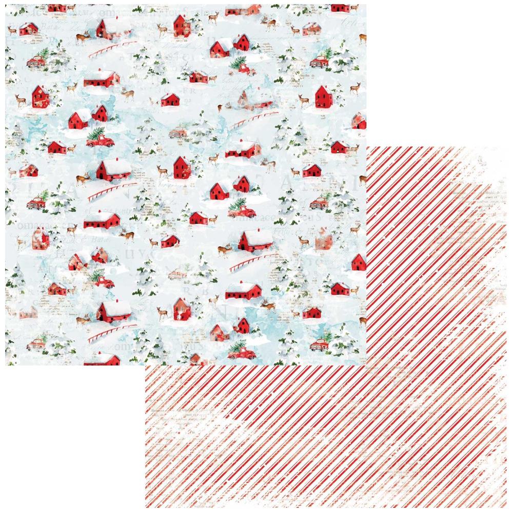 49 and Market - Artoptions - Holiday Wishes - The Village - 12 x 12"