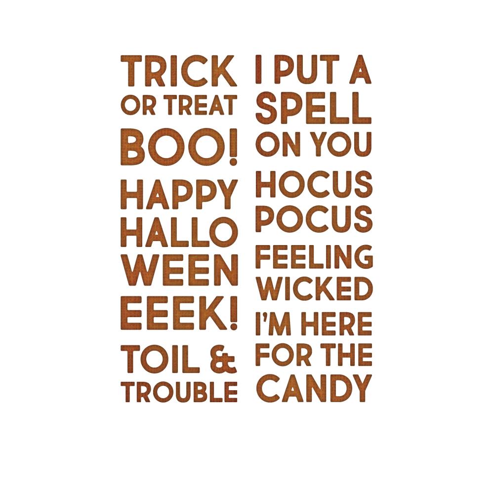Sizzix - Tim Holtz - Thinlits - Bold Text Halloween