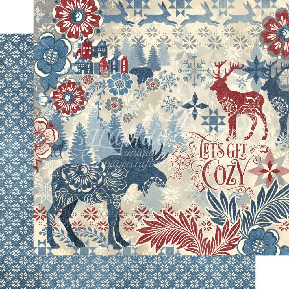 Graphic 45 - Lets get cozy - Paper Pad - 12 x 12"