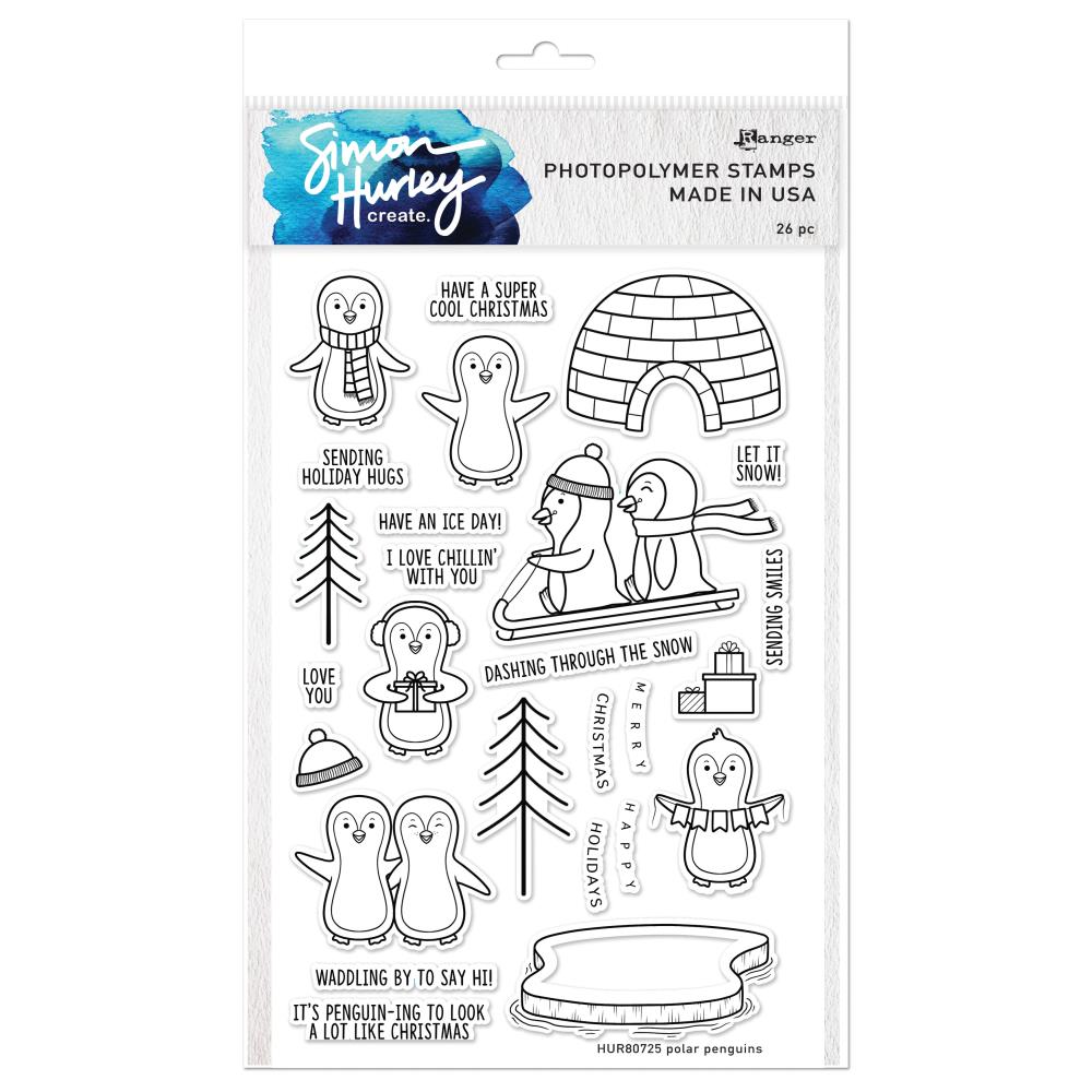 Simon Hurley - Clear Stamps - Polar Penguins
