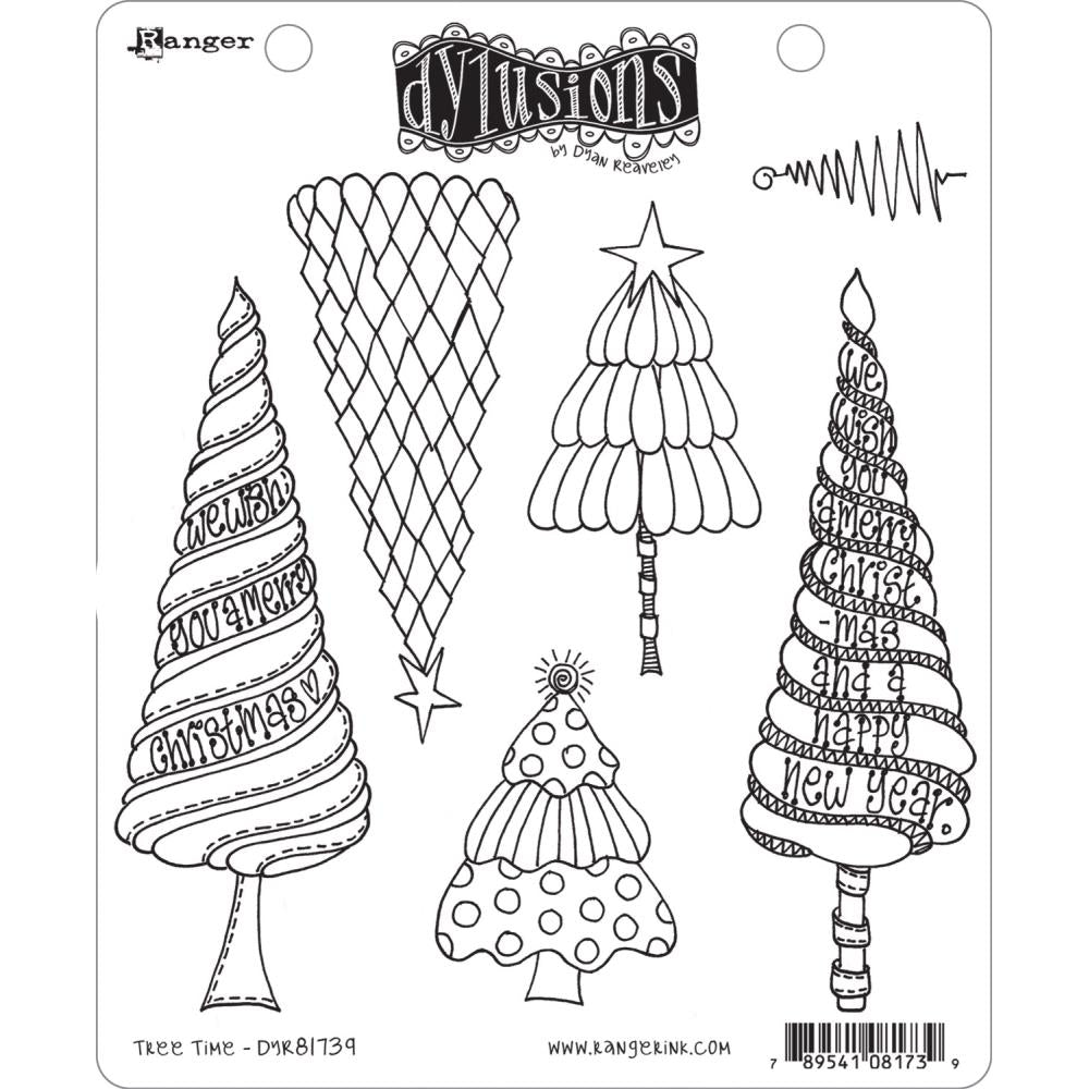 Dylusions - Cling Stamps - Tree Time