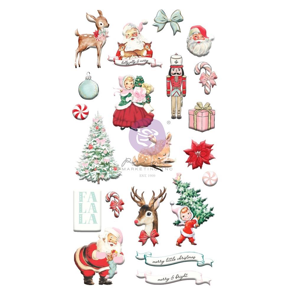 Prima - Candy Cane Lane - Puffy Stickers 1