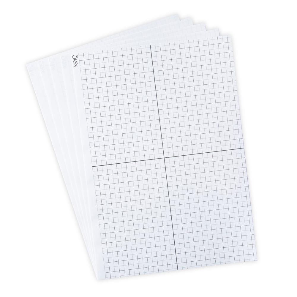 Sizzix - Sticky Grid  Sheets - 8,25" x 11,75"