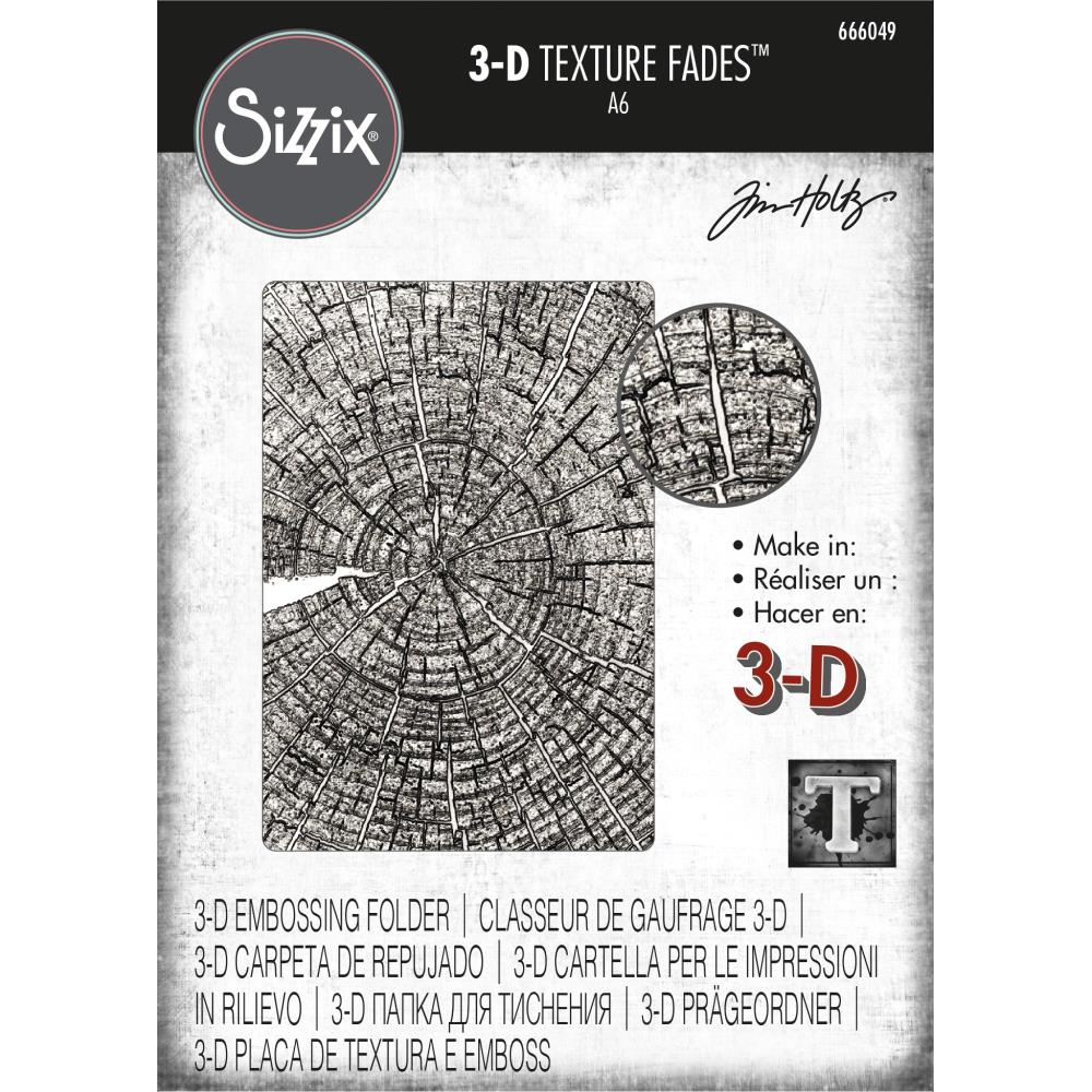 Tim Holtz - Embossing Folder - 3D - Tree Rings