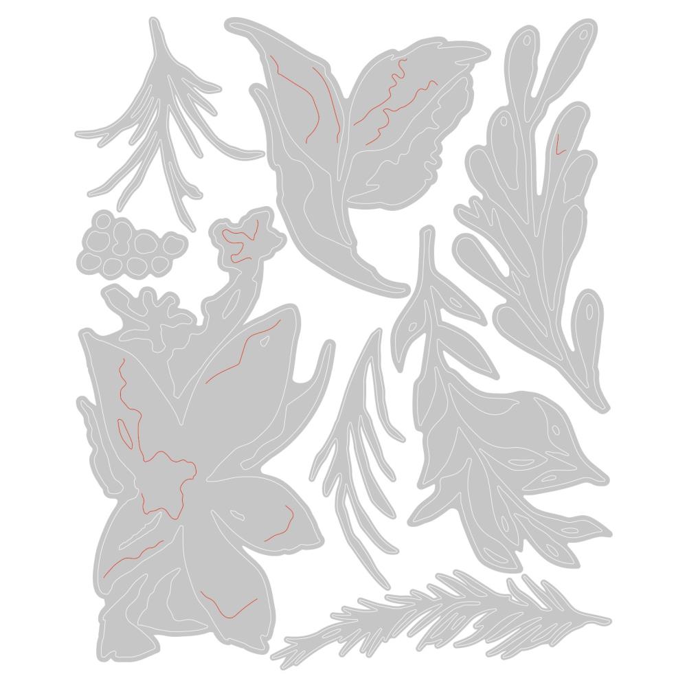 Sizzix - Tim Holtz  - Thinlits - Holiday Brushstroke #3