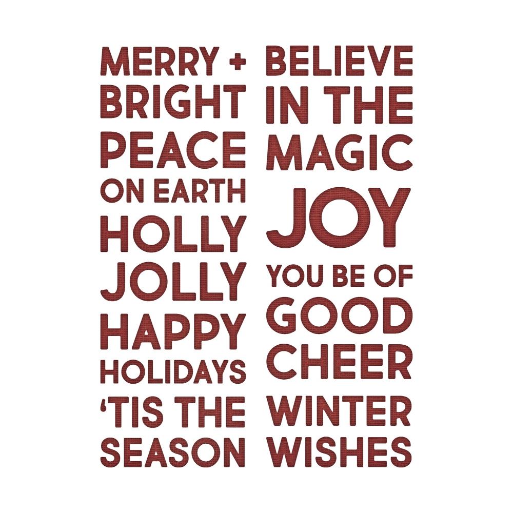 Sizzix - Tim Holtz  - Thinlits - Bold Text