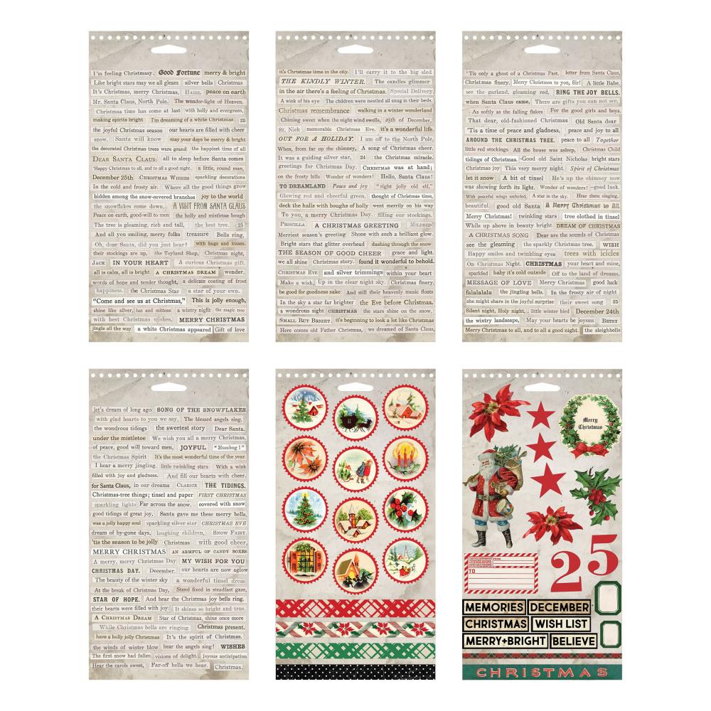 Tim Holtz - Idea-ology - Christmas 2022 - Spiral bound Stickers