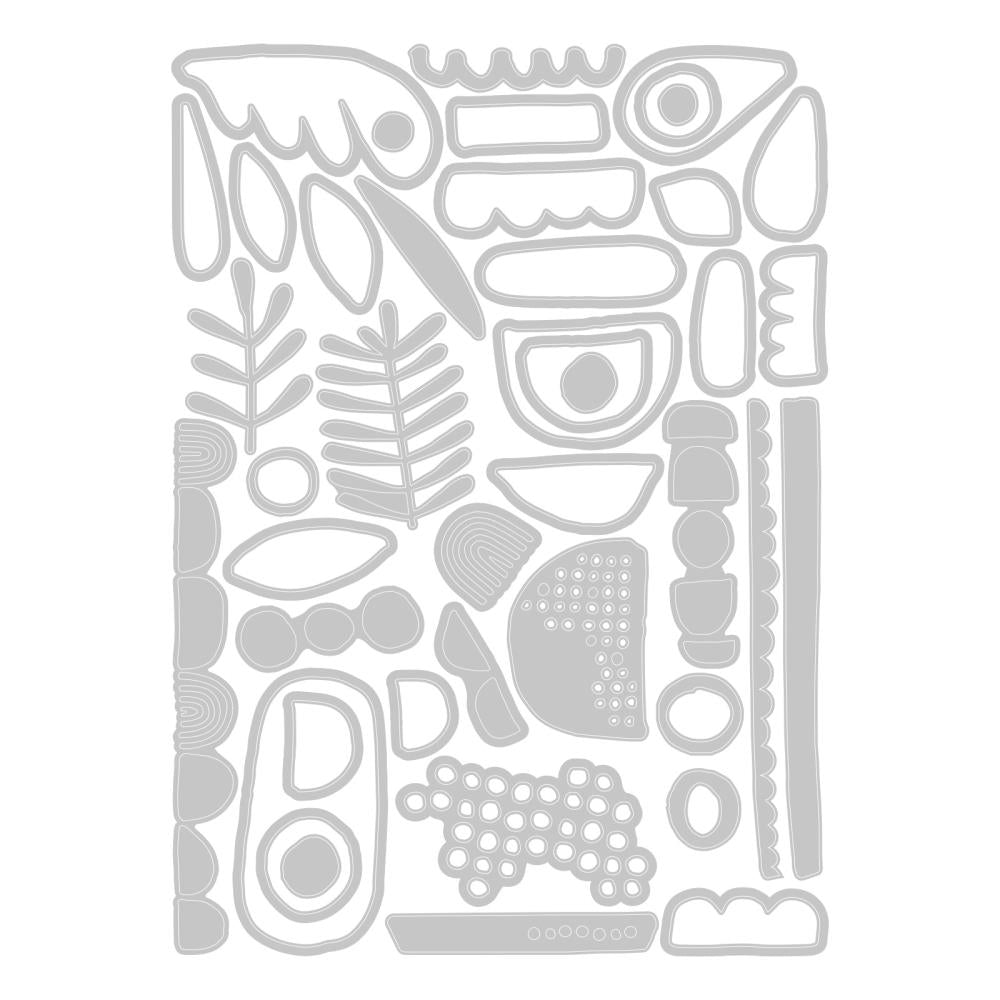 Sizzix - Tim Holtz Alterations - Thinlits  - Abstract Elements