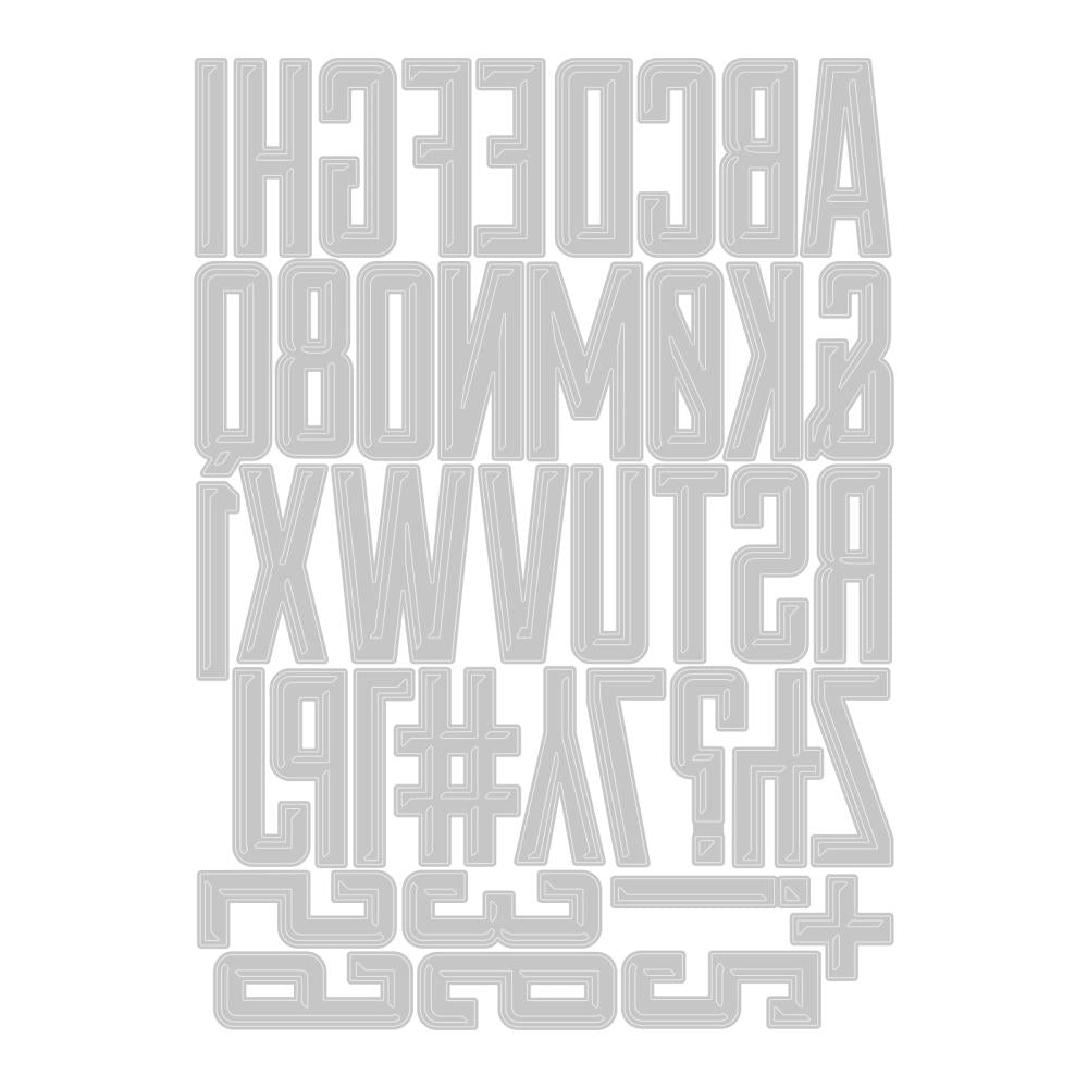 Sizzix - Tim Holtz - Thinlits Dies - Alphanumeric Emphorium