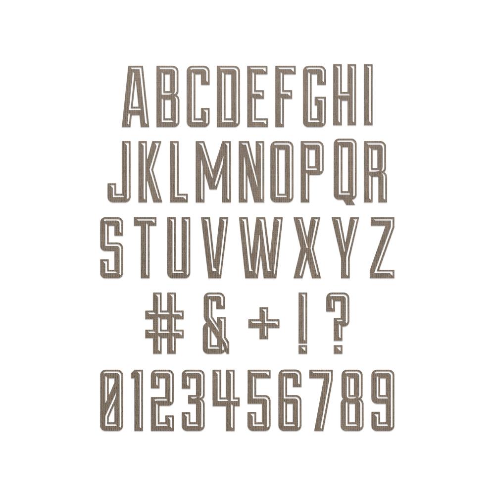 Sizzix - Tim Holtz - Thinlits Dies - Alphanumeric Emphorium