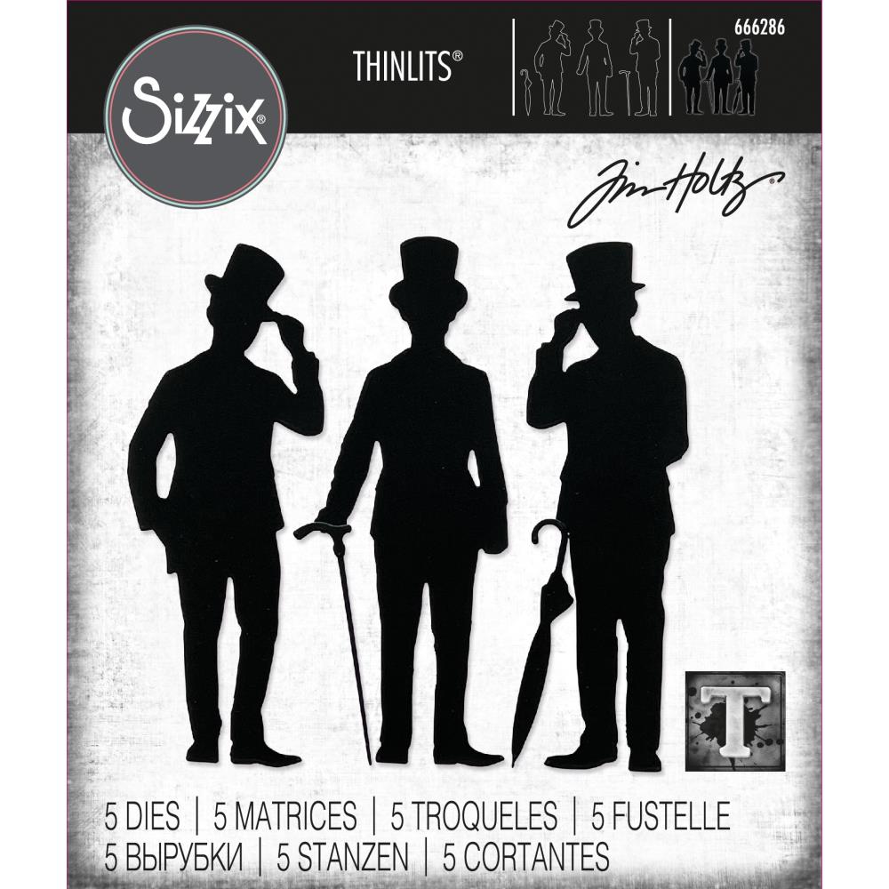 Sizzix - Tim Holtz Alterations - Thinlits  - Gentlemen