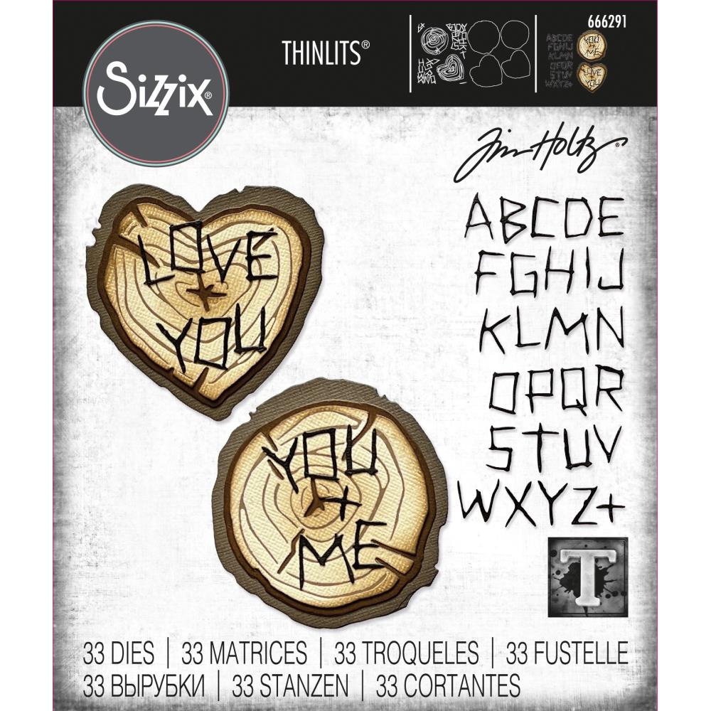 Sizzix - Tim Holtz Alterations - Thinlits  - Wood Slice