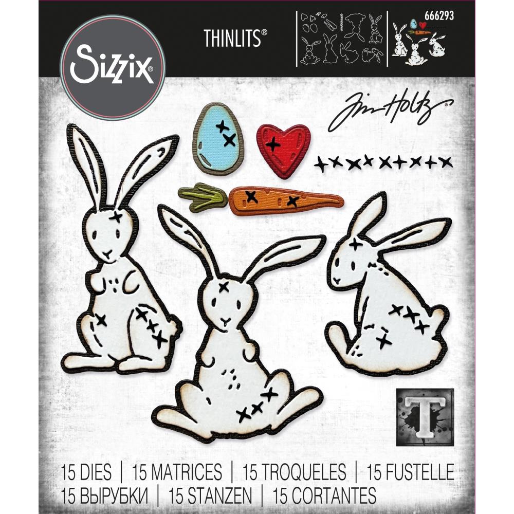 Sizzix - Tim Holtz Alterations - Thinlits  - Bunny Stitch