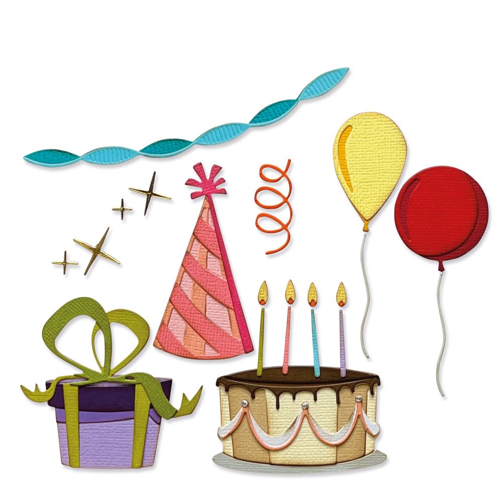 Sizzix - Tim Holtz - Thinlits Dies - Colorize - Celebrate