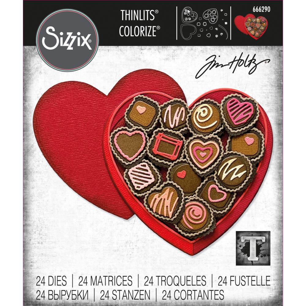 Sizzix - Tim Holtz  - Thinlits Dies - Colorize - True Love