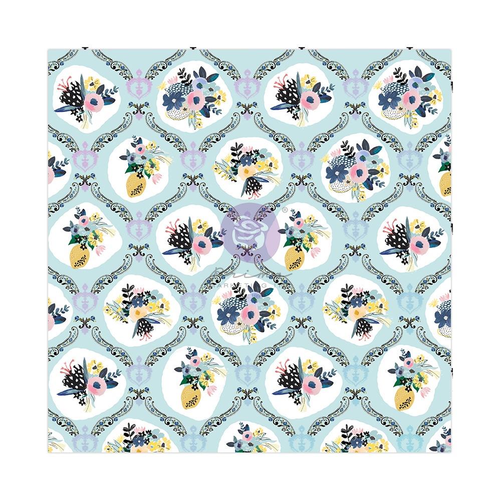 Prima - Spring Abstract - Sweet & Sour  w/foil   -  12 x 12"